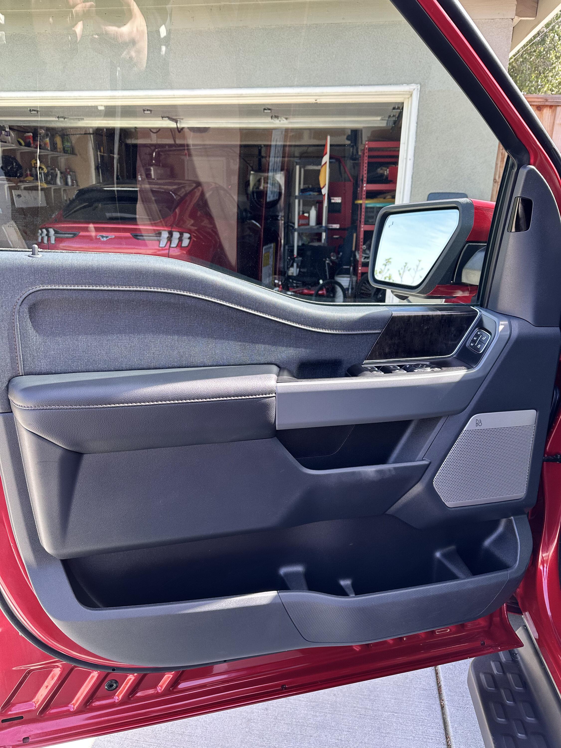 Ford F-150 Lightning Sounds Good Stereo Behind the Seat kit installation 01 before