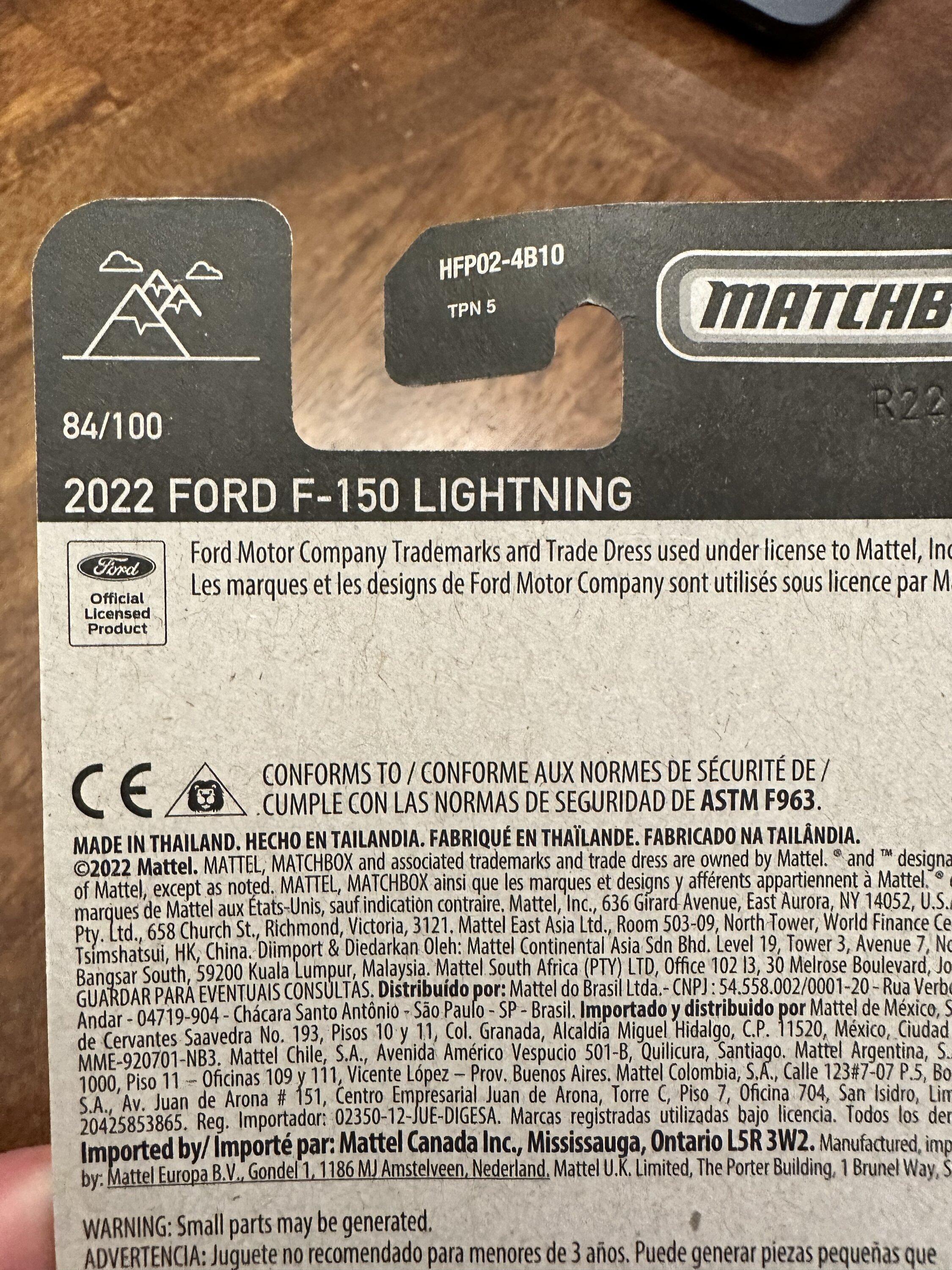 Ford F-150 Lightning Received this wonderful gift from my wife for Christmas - Matchbox Lightning Car 099561FF-0324-4249-935B-C017B6C96782