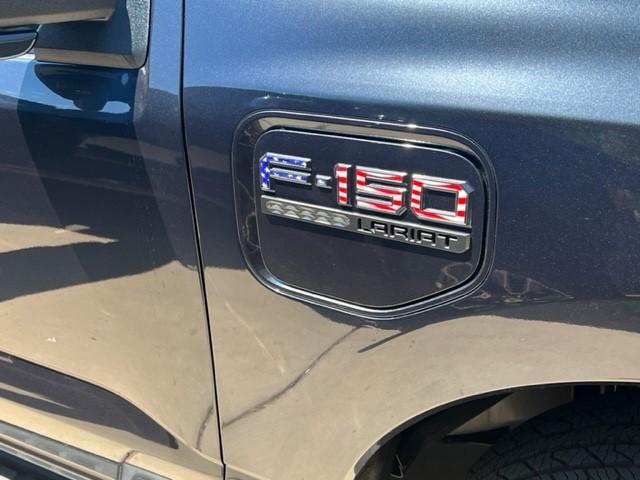 Ford F-150 Lightning Raised reflective letters installed on tailgate and charge door 1