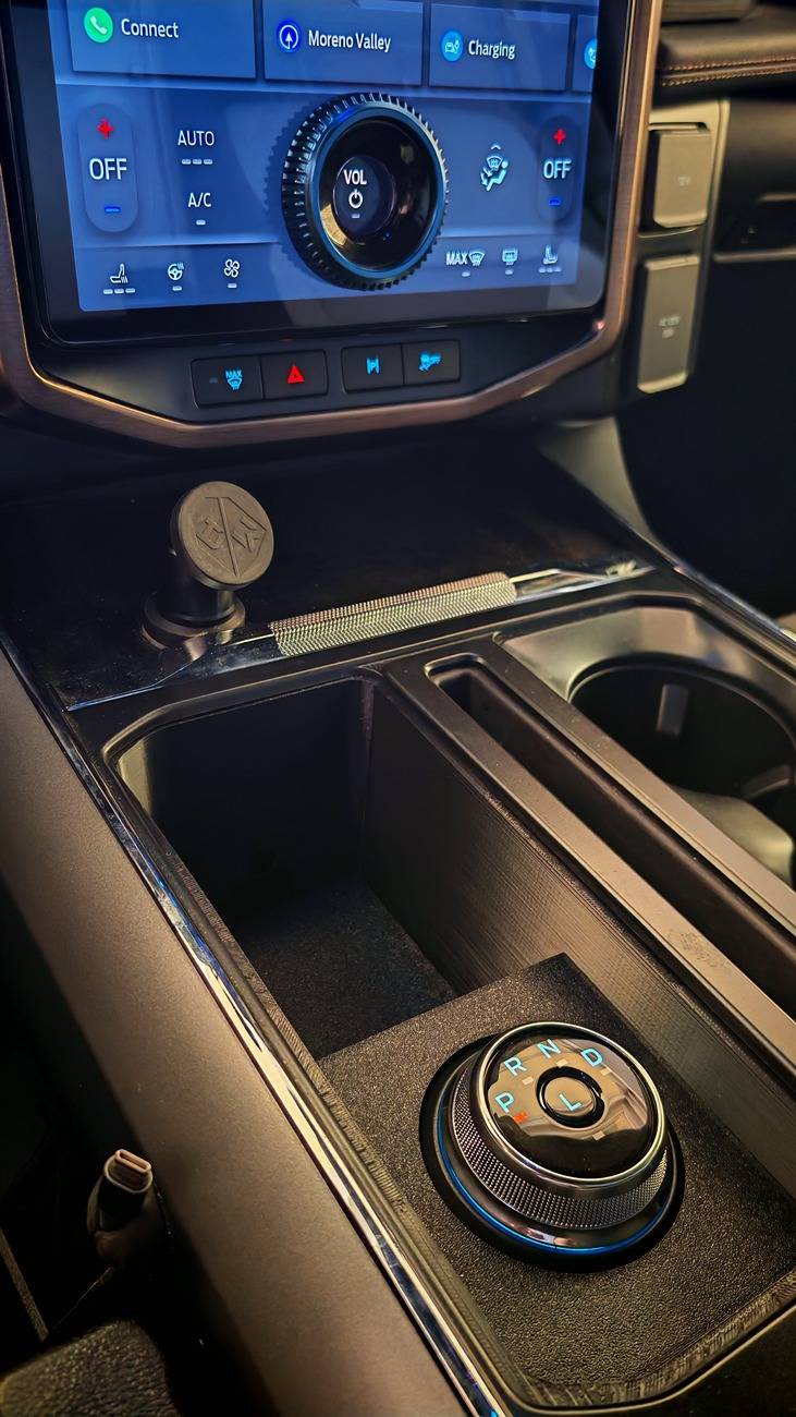 Ford F-150 Lightning Stick to Rotary Shift Knob Conversion w/ 3D Printed Rotary Shifter Holder 1000008064