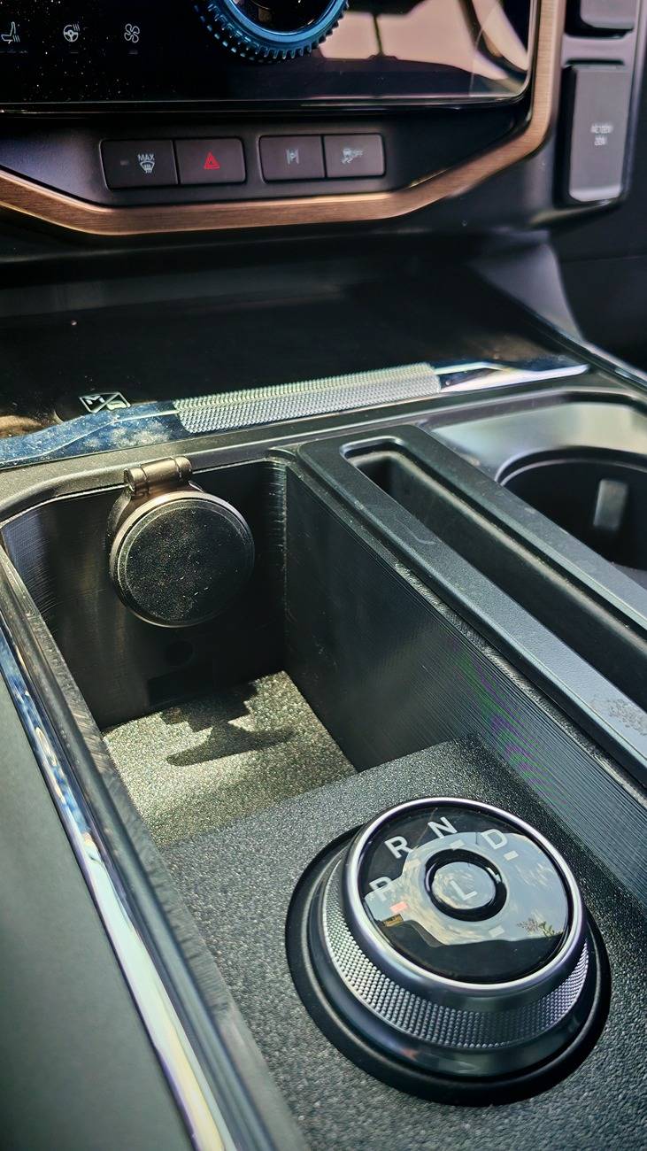 Ford F-150 Lightning Stick to Rotary Shift Knob Conversion w/ 3D Printed Rotary Shifter Holder 1000008252