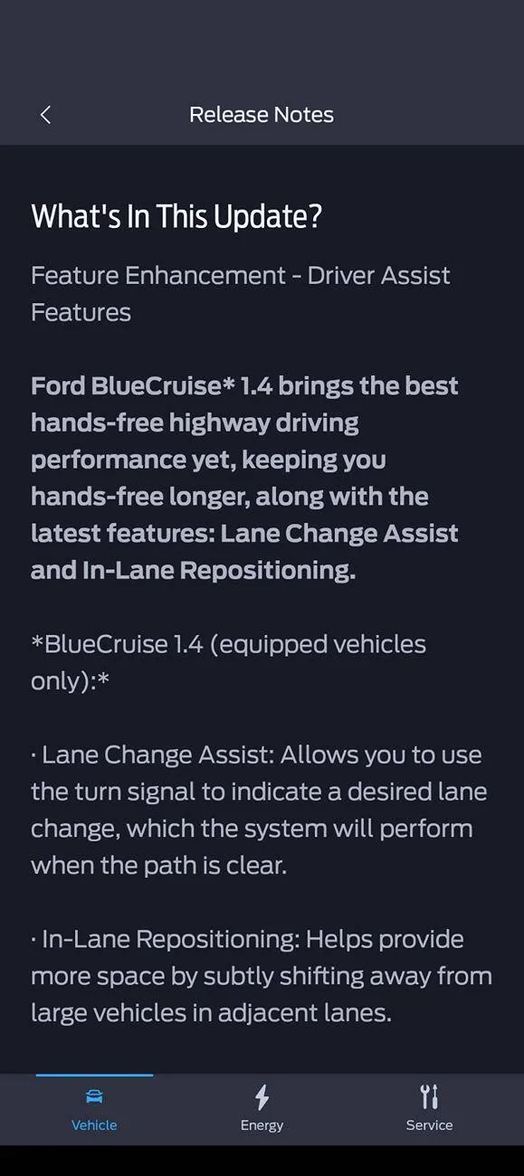Ford F-150 Lightning New BlueCruise Version 1.4 - Rollout 1000017278