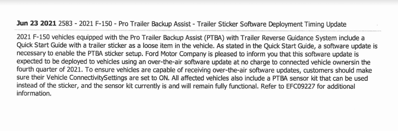 Ford F-150 Lightning Ford Pro Trailer Backup Assist Sensor Install Guide (2021 F-150) 1624553528397