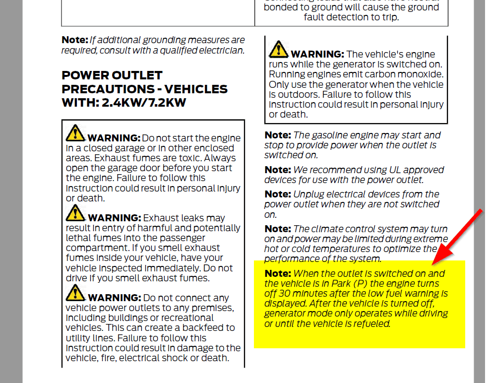 Ford F-150 Lightning Pro Power while driving? 1632955595662