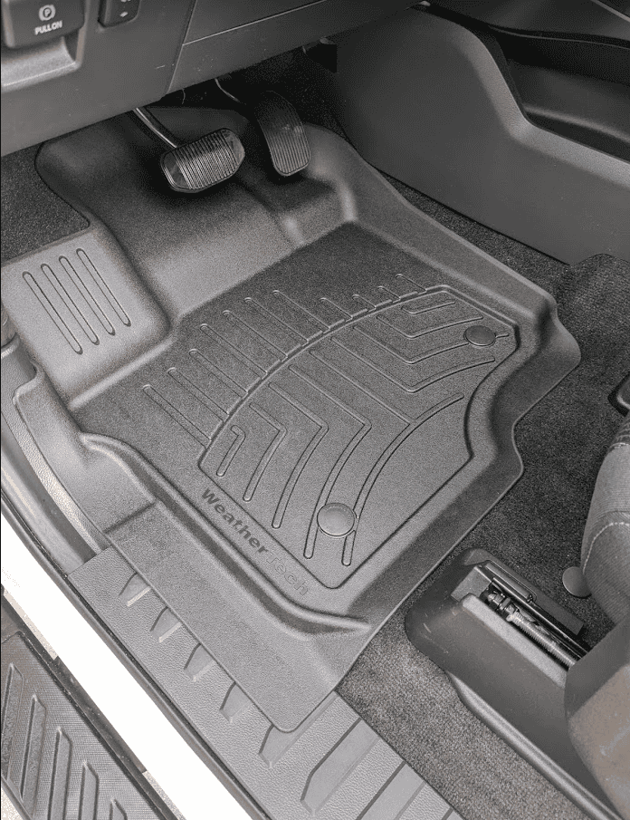 Ford F-150 Lightning WeatherTech HP Floorliners Installed 1639232369496