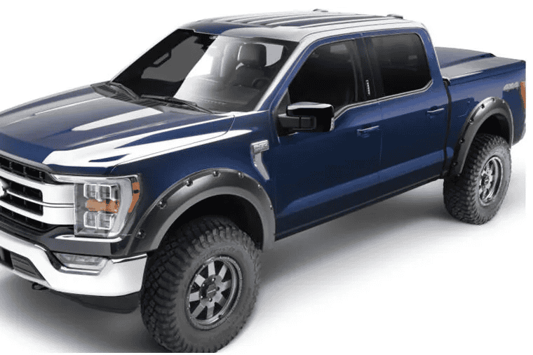 Ford F-150 Lightning 2021-2022 F150 Bushwacker Pocket-Style Matte Black Fender Flares 20963-02 1642626562745