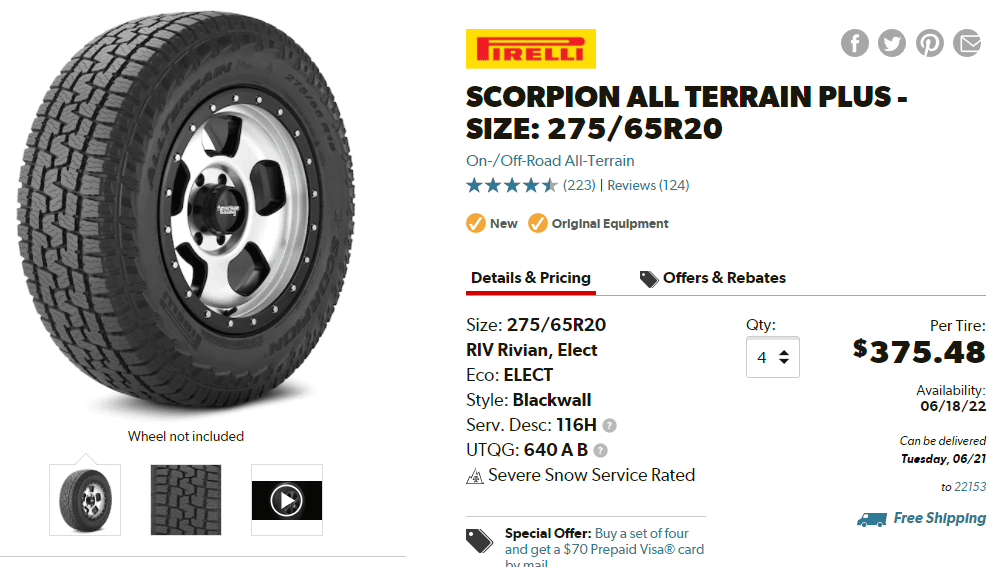 Ford F-150 Lightning Lightning 20" AT vs AS tire option.  Does anyone have info about these tires? 1648828141077