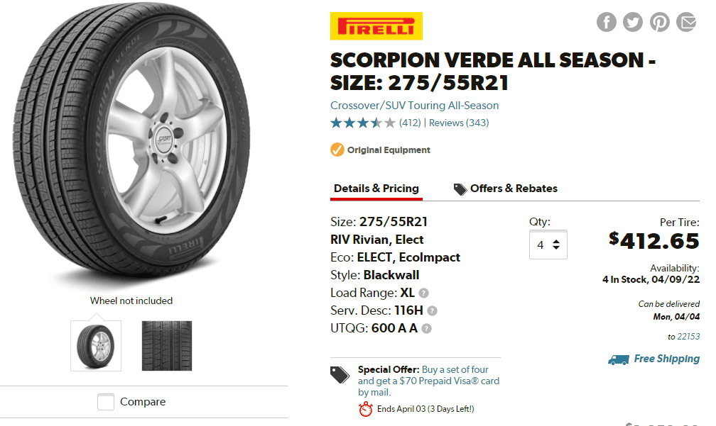 Ford F-150 Lightning Lightning 20" AT vs AS tire option.  Does anyone have info about these tires? 1648828168729