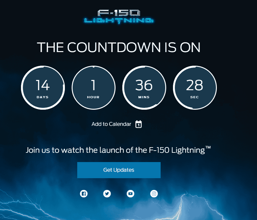 Ford F-150 Lightning ⏳ The Official Launch (4/26) Countdown is On - Join us to watch the launch of the F-150 Lightning 1649778827308