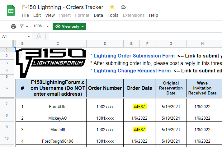 Ford F-150 Lightning 📊 F-150 Lightning ORDERS Tracking List & Stats [Add Yours!] 1653513564222