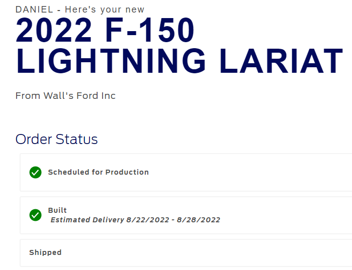 Ford F-150 Lightning ✅ 7/18 Lightning Build Week Group 1660221888017