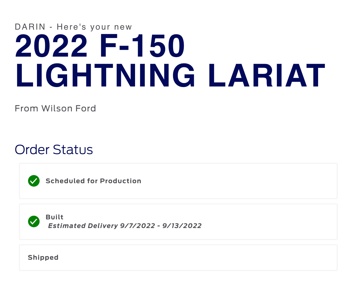 Ford F-150 Lightning ✅ 7/25 Lightning Build Week Group 1660227979517