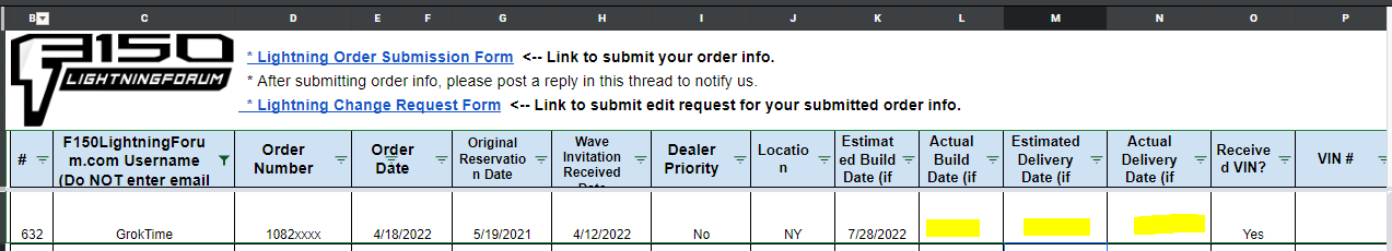 Ford F-150 Lightning 📊 F-150 Lightning ORDERS Tracking List & Stats [Add Yours!] 1661288019807