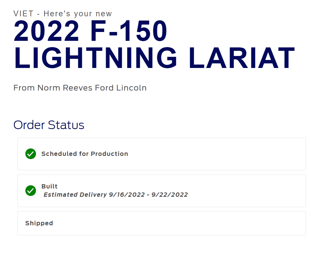 Ford F-150 Lightning ✅ 8/15/22 Lightning Build Week Group 1661783182787