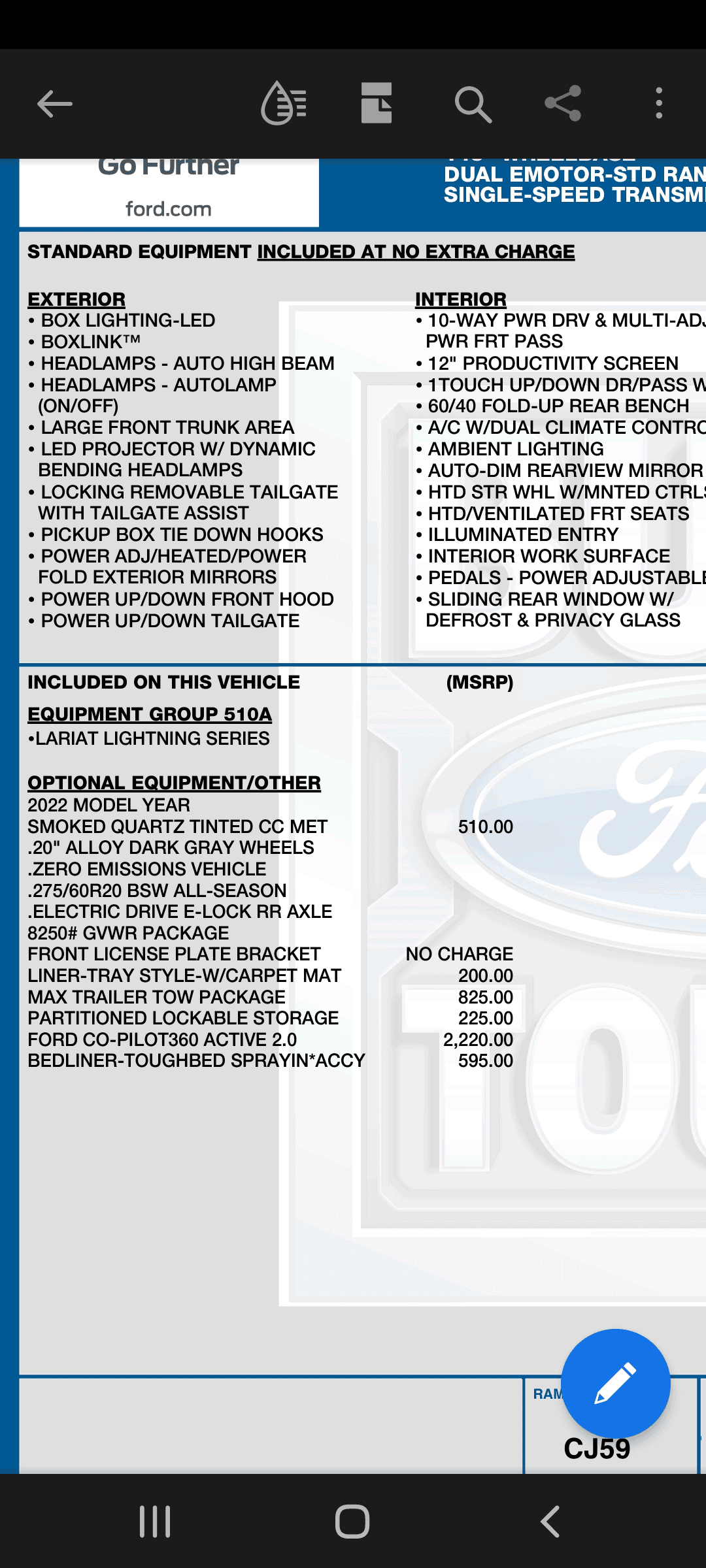 Ford F-150 Lightning Dealer Allocations starting to get Delivered? 1664386453102