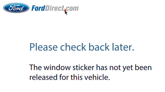 Ford F-150 Lightning Ford Order Tracking Stopped Working? 1666656001767