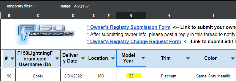 Ford F-150 Lightning F-150 Lightning Owners Registry & Stats [Add Yours]! 📊 1668906967635