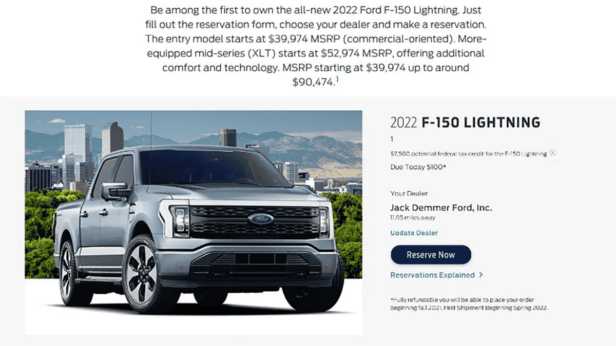 Ford F-150 Lightning Need help with dealer and reservation (RESOLVED) 1669409109984