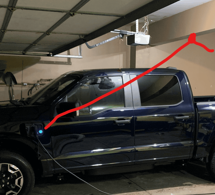 Ford F-150 Lightning Fits in garage.. 1669997354465