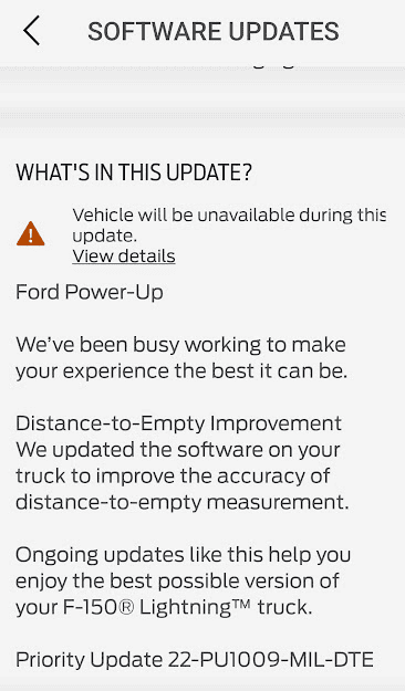 Ford F-150 Lightning Priority Update: 22-PU-1009-MIL-DTE Calculation 1670382959105