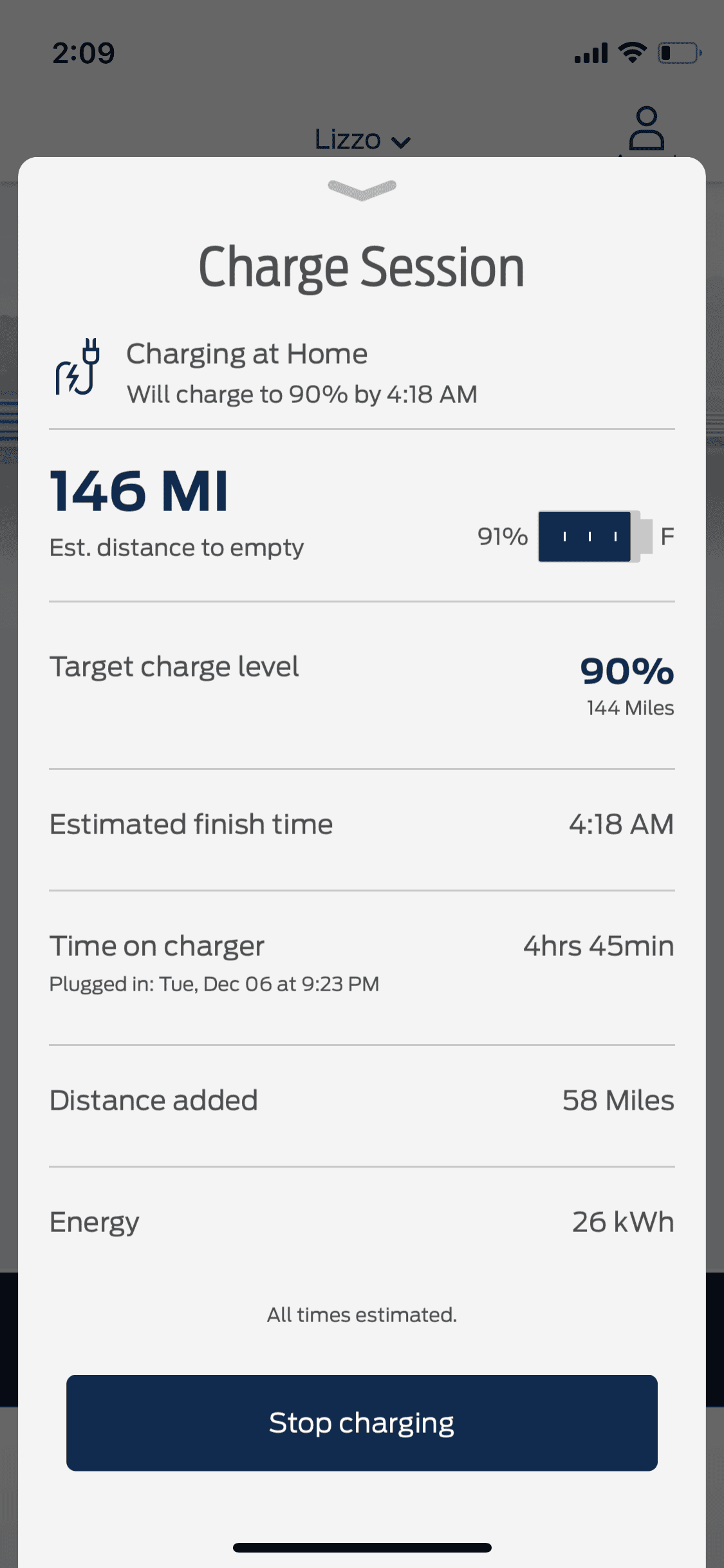 Ford F-150 Lightning Charges to 100% despite 1x-max set to 90% 1670400739856