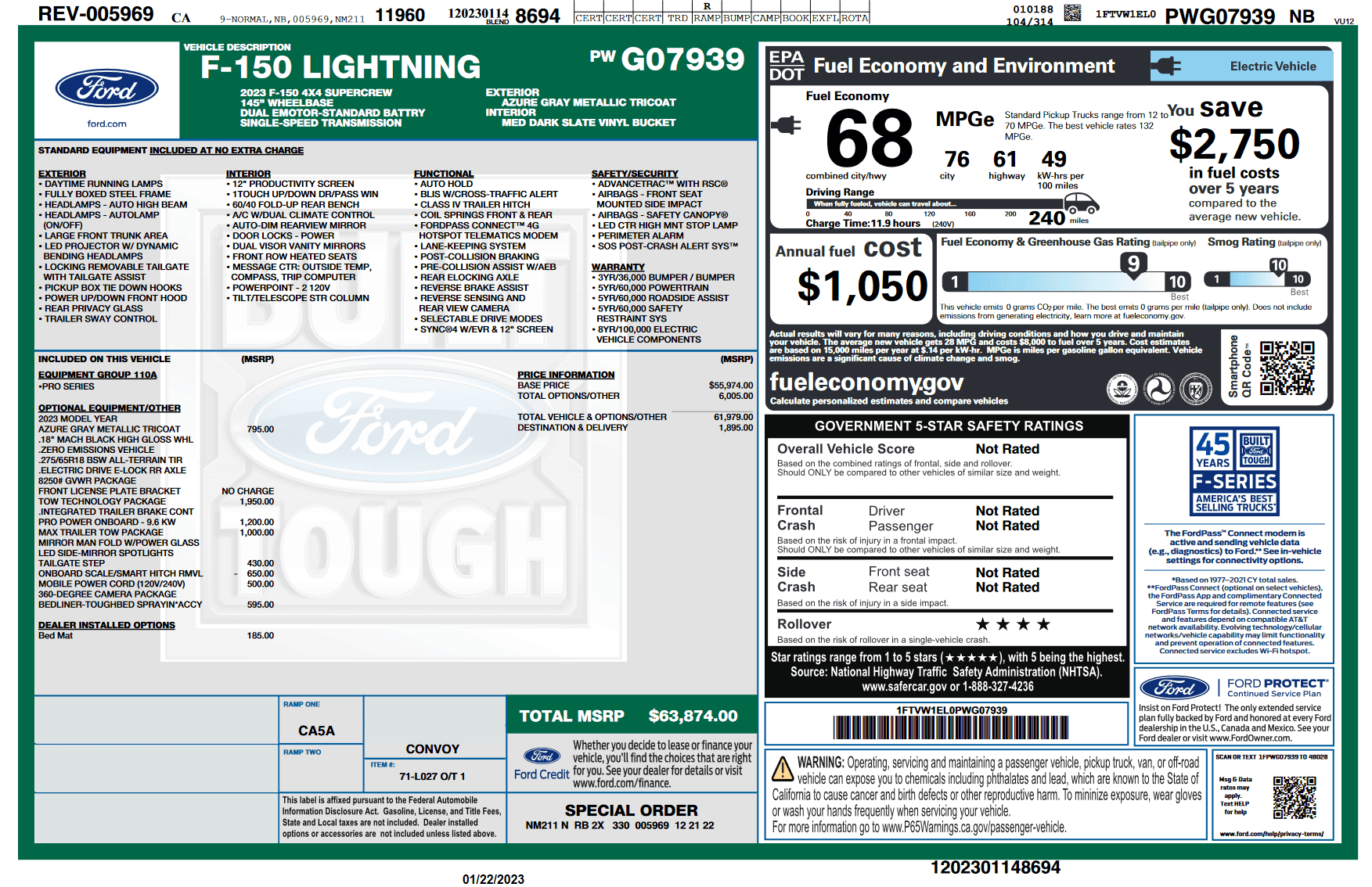 Ford F-150 Lightning Heated Steering Wheel deletion and retrofit clarity 1674507208043