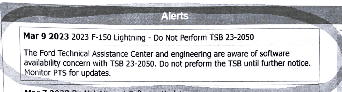 Ford F-150 Lightning <TSB> Inoperative FordPass With DTCs U0146:09, U2402:00, And/Or U2402:92 - Built On Or Before 13-Dec-2022 1678462743567