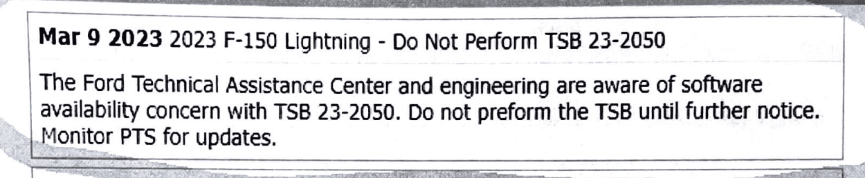 Ford F-150 Lightning Modem stopped working.....then worked with a weird possible fix 1678564713465