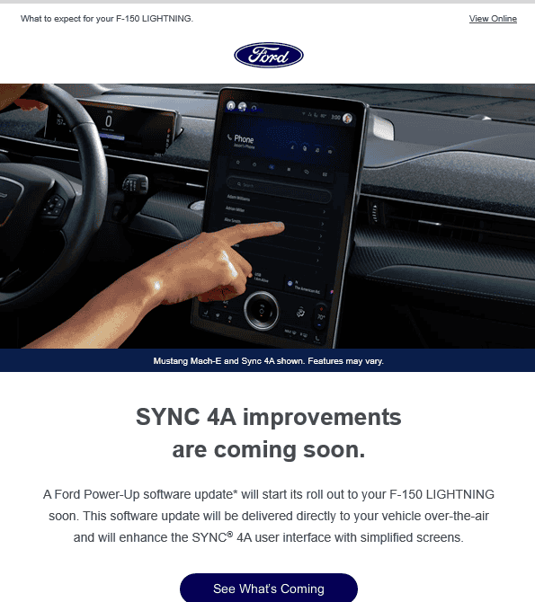 Ford F-150 Lightning Sync 4A Power-Up Update Coming 1679705537120