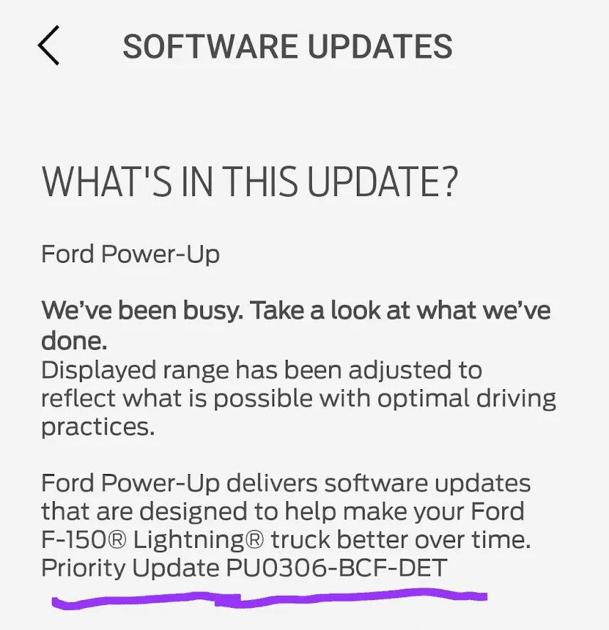 Ford F-150 Lightning After update screen layout totally FUBAR 1689828304446