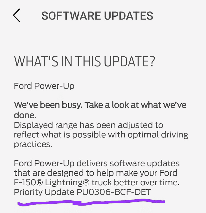 Ford F-150 Lightning After update screen layout totally FUBAR 1689828304446