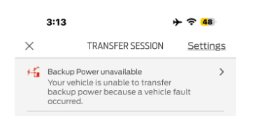 Ford F-150 Lightning Outage Detected - Backup Power Unavailable 1692012782993