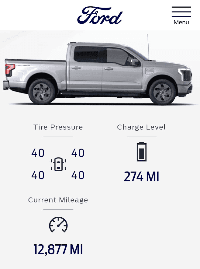 Ford F-150 Lightning FordPass and Ford website appear to use different data source 1696086345874