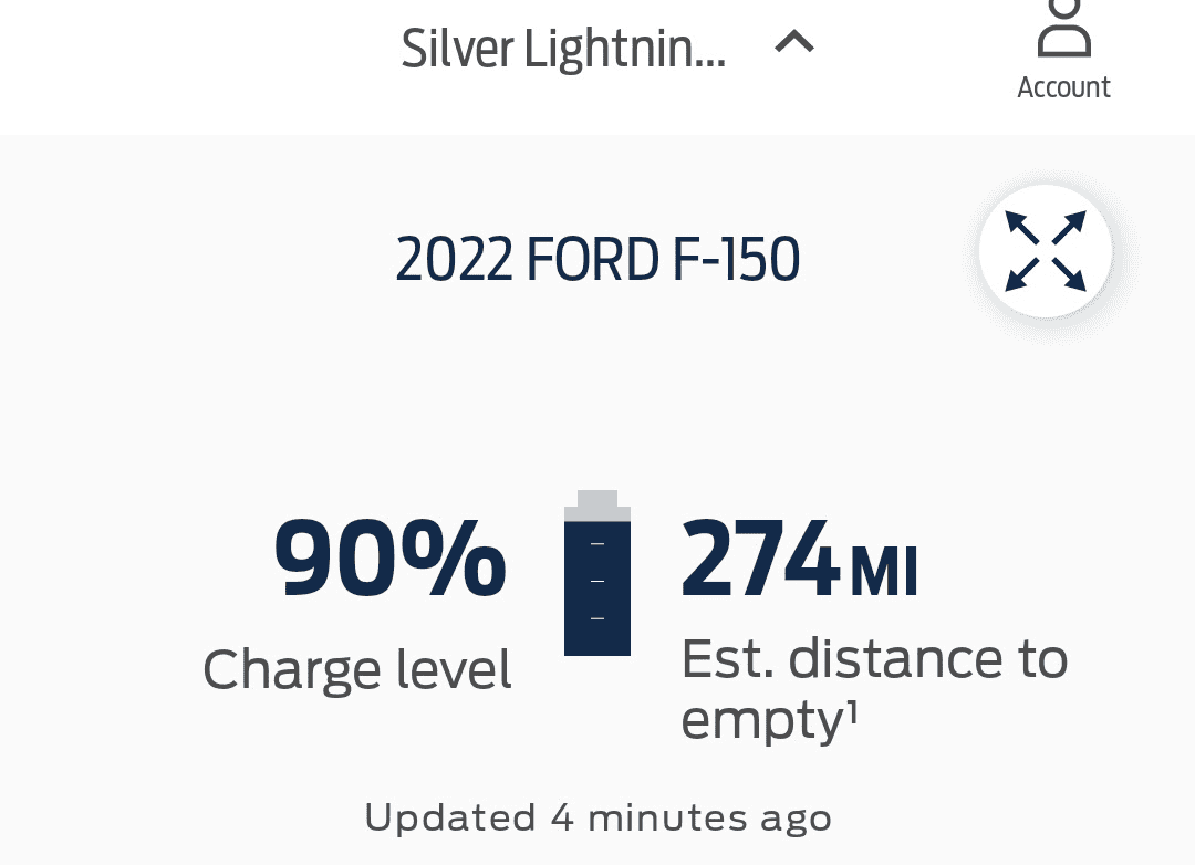 Ford F-150 Lightning FordPass and Ford website appear to use different data source 1696086419769