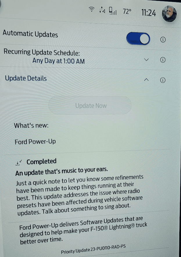 Ford F-150 Lightning Priority Update: 23-PU0110-RAD-PS 1696612071700