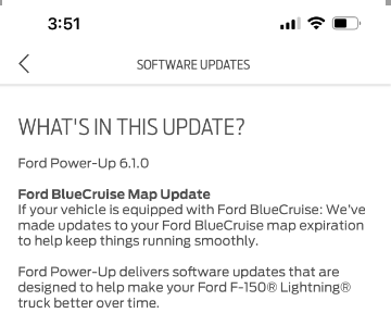 Ford F-150 Lightning Power-Up OTA 6.1.0 - BlueCruise Map Update 1697160841042