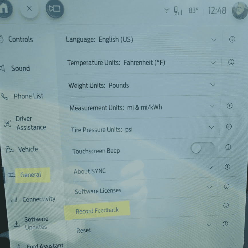 Ford F-150 Lightning Audio adjustment setting removed? 1700137930993