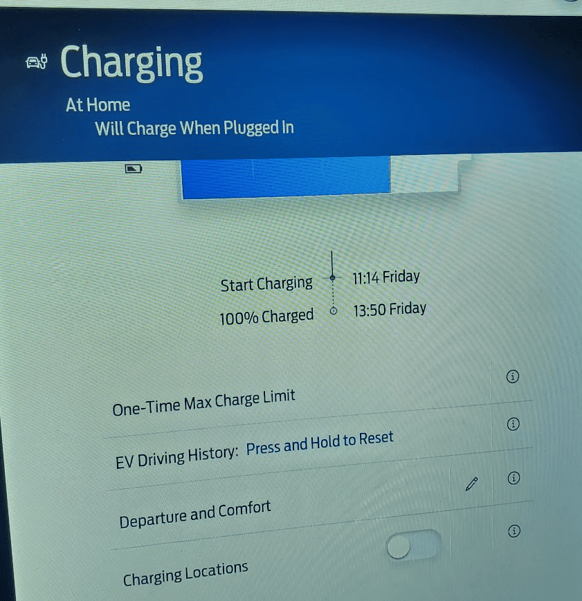 Ford F-150 Lightning Charging at home not stopping at 80% 1706286490028