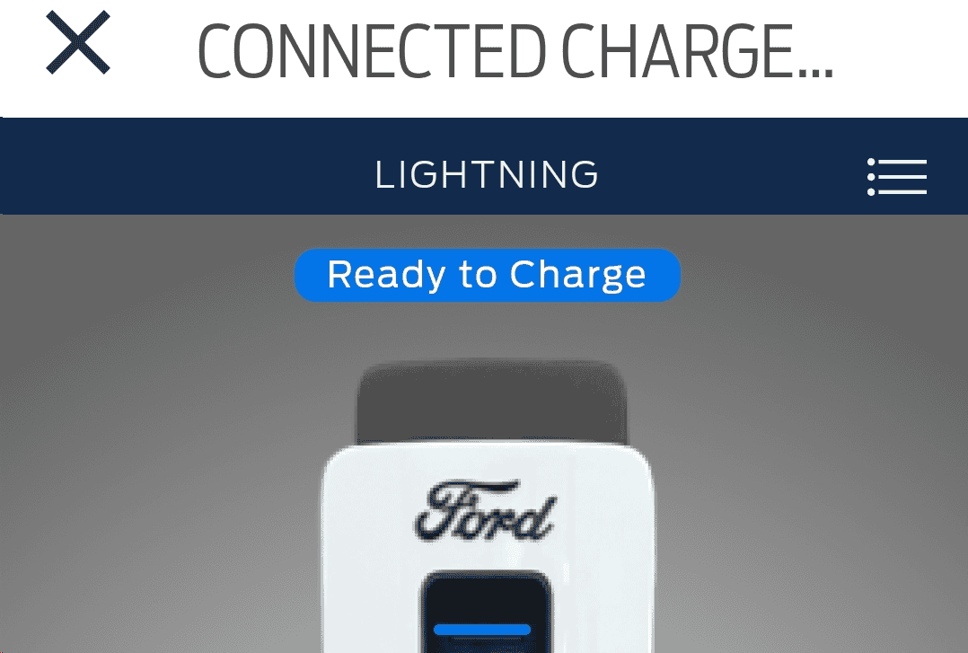 Ford F-150 Lightning Charge station pro cannot connect to charging station 1708134850097