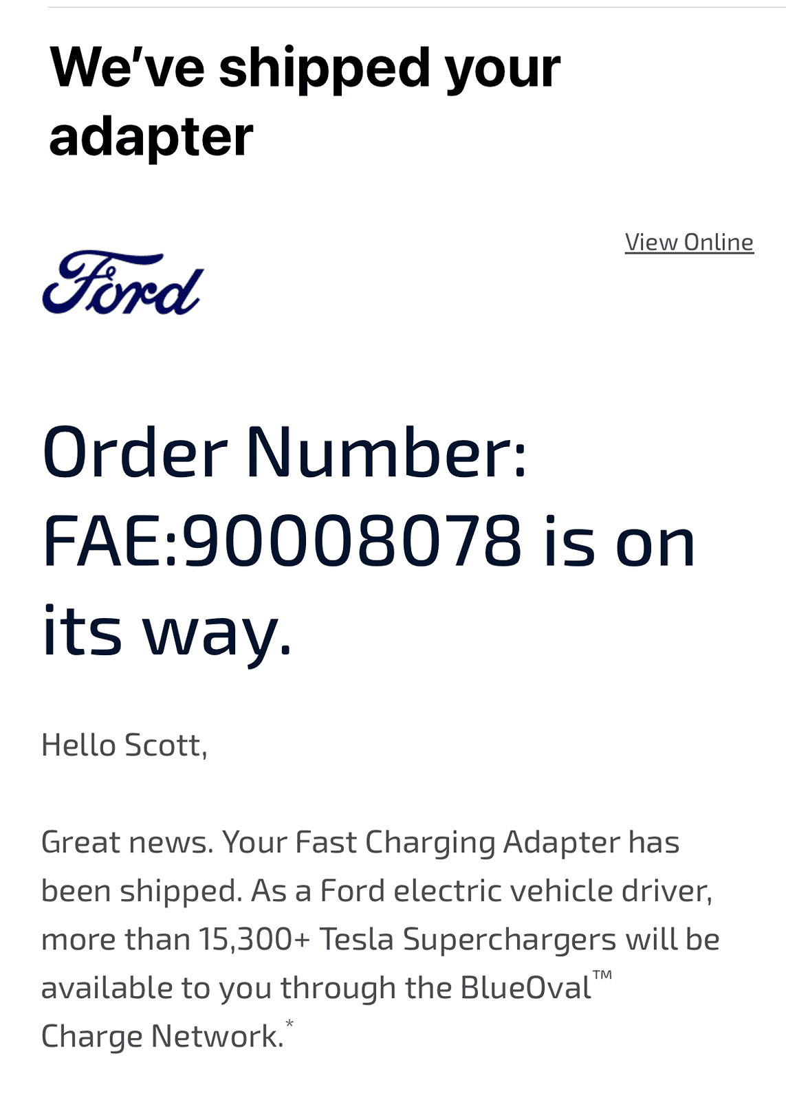 Ford F-150 Lightning Update: F-150 Lightning Fast Charging Tesla Adapters Start Shipping TODAY Per Ford! 1712411543220-gh