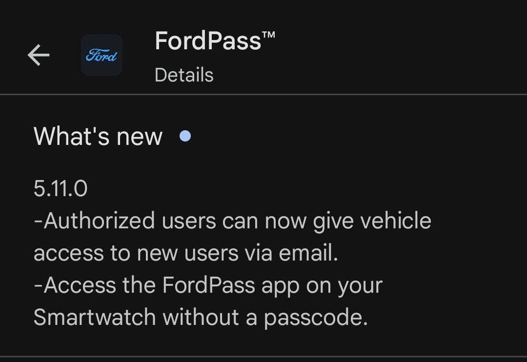 Ford F-150 Lightning Ford Pass 5.11.0 Android 1738179354999-g2