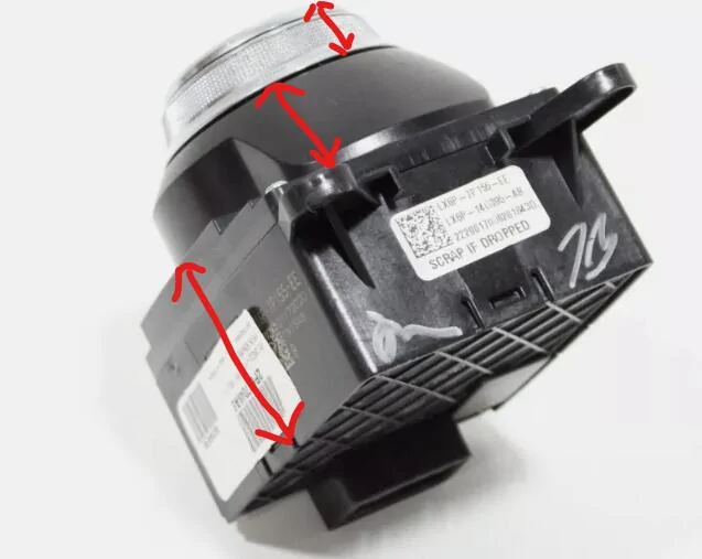 Ford F-150 Lightning Stick to Rotary Shift Knob Conversion w/ 3D Printed Rotary Shifter Holder 1743469814007-d