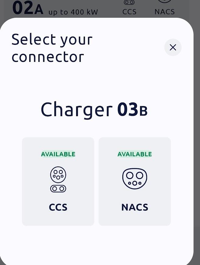 Ford F-150 Lightning Electrify America 400KW station with NACS connections 1745431310393-lr