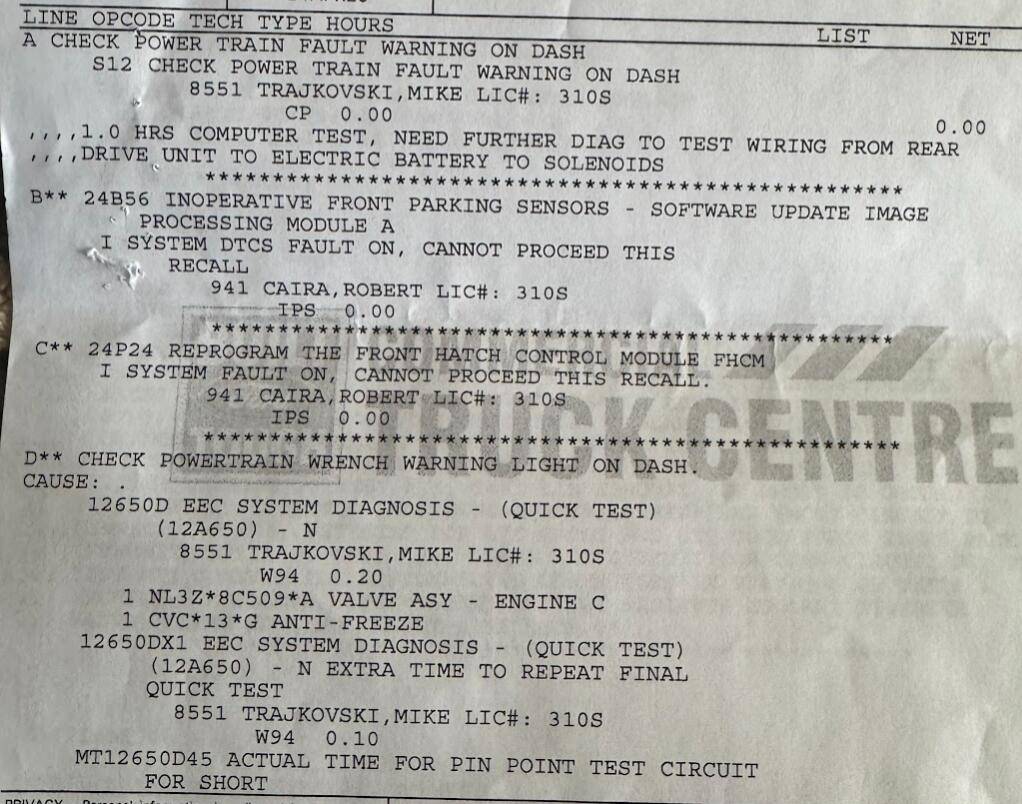 Ford F-150 Lightning Service vehicle soon - Failure Coolant Valve Not covered by powertrain warranty? 1747015414354-6x