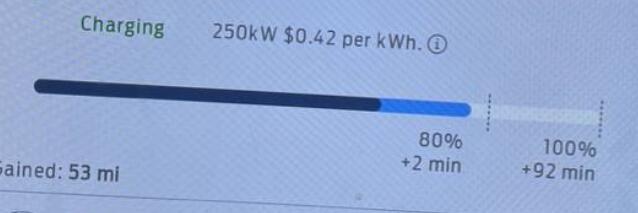 Ford F-150 Lightning What does this line indicate at Tesla charger 1747501732147-zb