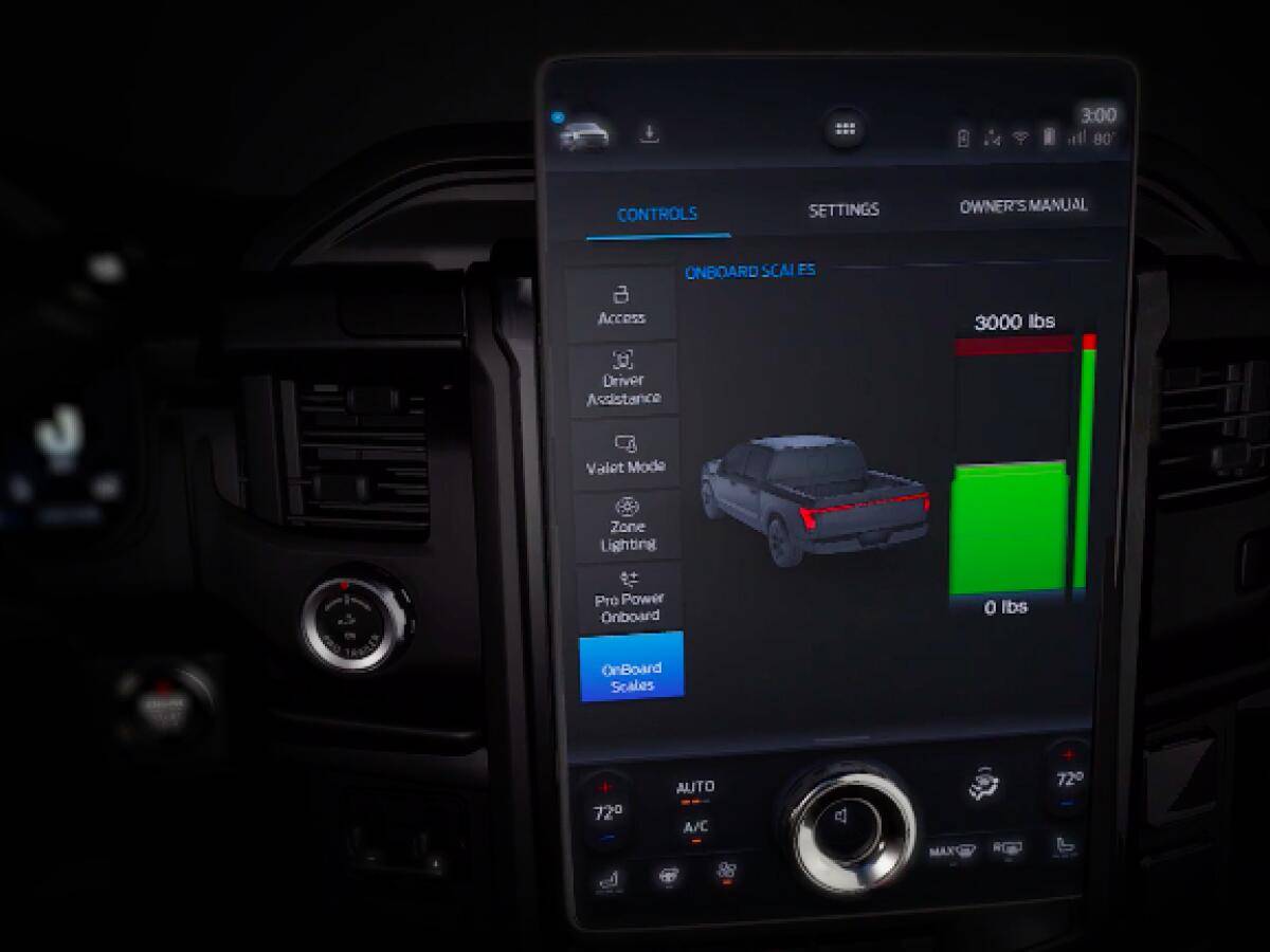 Ford F-150 Lightning 2022 Lariat - Onboard scales say 650 pounds is in an empty truck? 1751033951392-1e