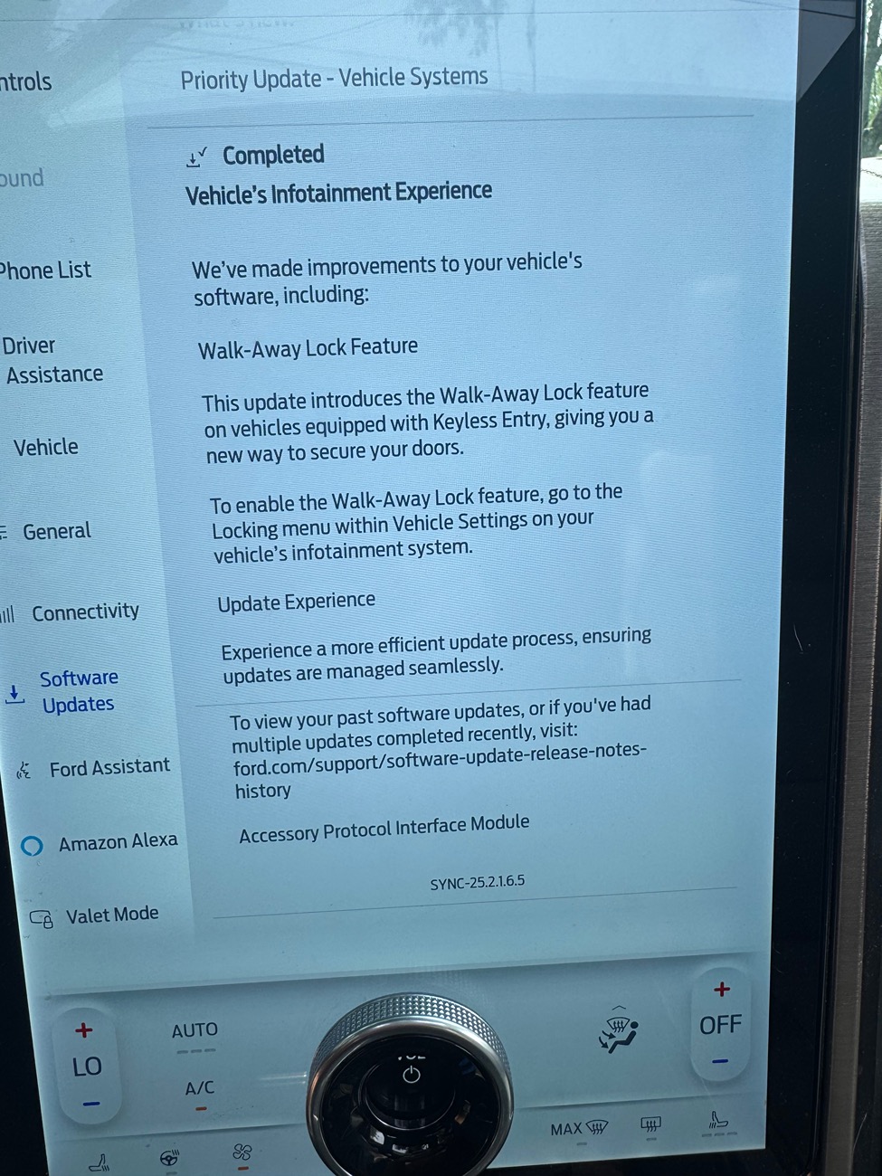 Ford F-150 Lightning PU-Sync-25.2.1.6.5 - Walk Away Lock Toggles UPDATE POST# 95 1754415958595-pa