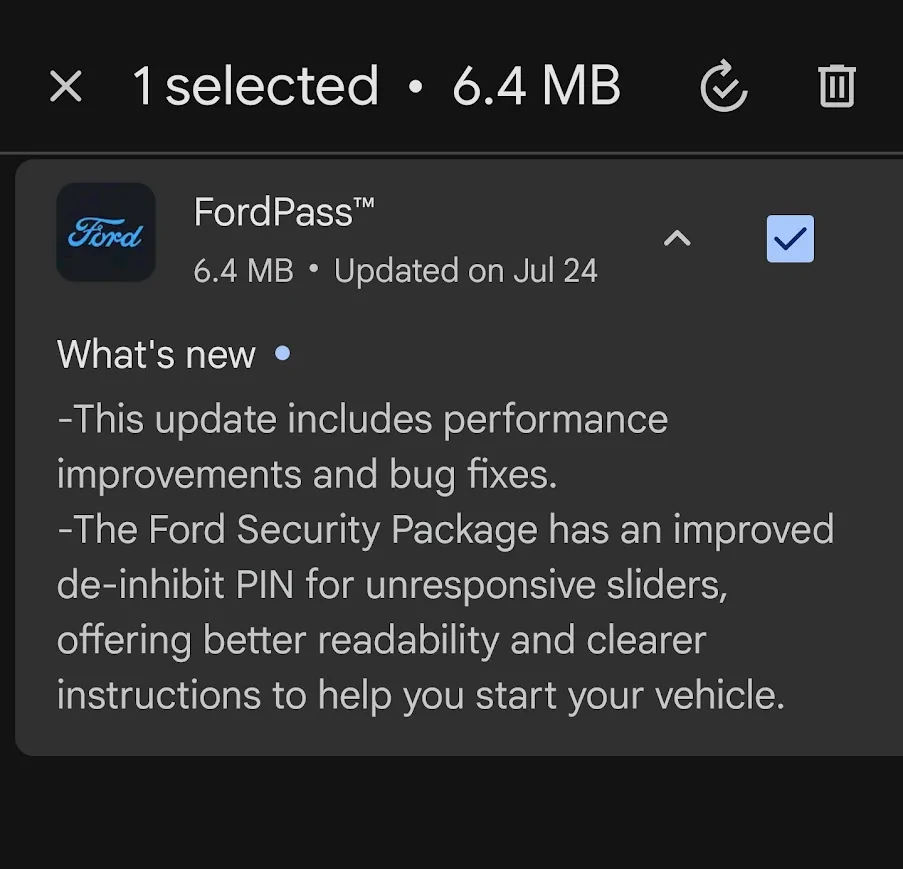 Ford F-150 Lightning FordPass 5.25.0 iOS 1754578444290-1i