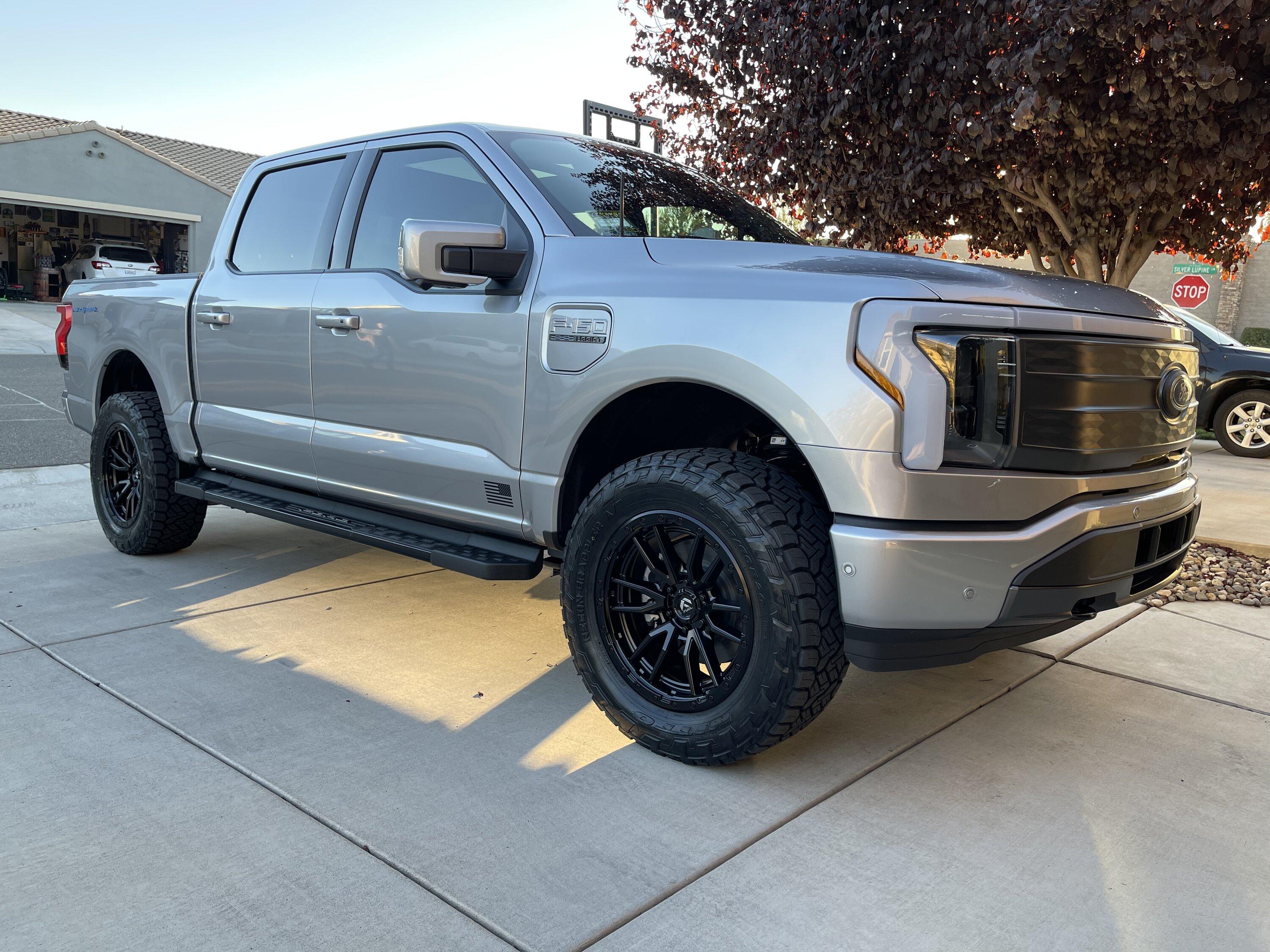 Ford F-150 Lightning ReadyLift 2" level, Fuel Rebel 20x9 (et +1), and Nitto Recon Grappler 295/60r20 190BC47E-2FB8-4FED-A6ED-E77A9041310B