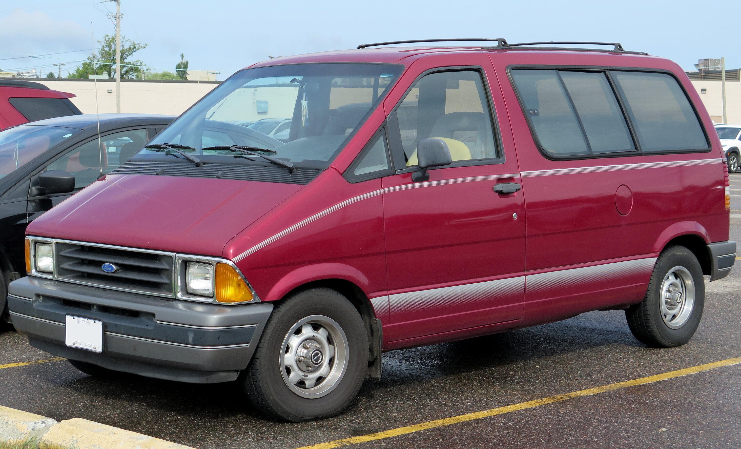 Ford F-150 Lightning Silverado EV 2025 Estimation on Reservations 1991_Ford_Aerostar_XL_in_Electric_Currant_Red,_Front_Left,_09-13-2022